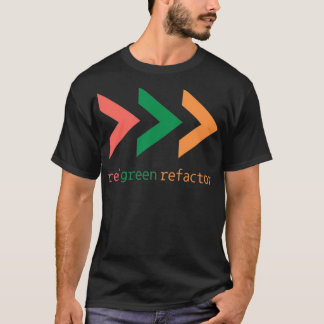 TDD Arrow red green refactor Tシャツ