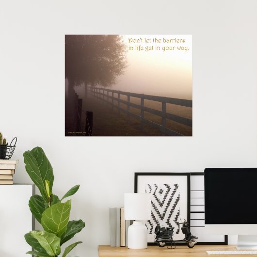 TDGalleryによる生活の障壁 ポスター (ホームオフィス)