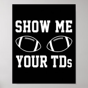 Tdsを見せて Funny Fantasy Football  ポスター
