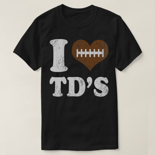 TDsタッチダウンが大好き Tシャツ (デザイン正面)