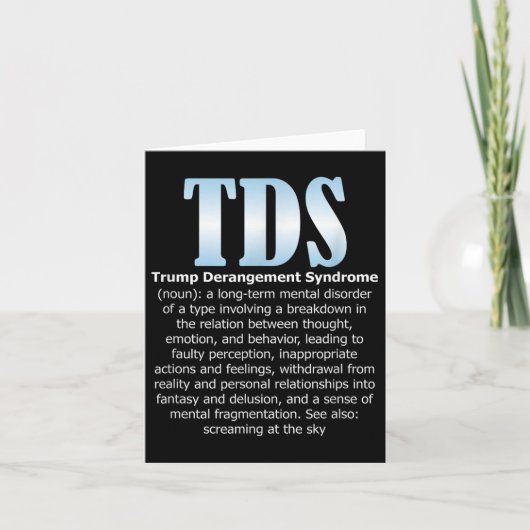 Tdsトランプ脱線症候群おもしろいトランプ カード (正面)