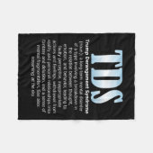 Tdsトランプ脱線症候群おもしろいトランプ フリースブランケット (正面(横))