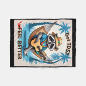 Tdsトランプ脱線症候群トランプおもしろいサポート フリースブランケット (正面(横))