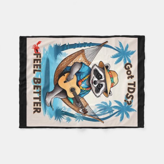 Tdsトランプ脱線症候群トランプおもしろいサポート フリースブランケット (正面(横))