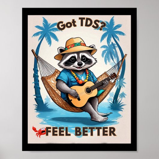 Tdsトランプ脱線症候群トランプおもしろいサポート ポスター (正面)