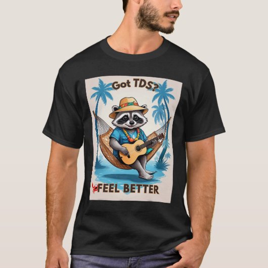 Tdsトランプ脱線症候群トランプおもしろいサポート Tシャツ (正面)