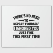 Teに対して初素晴らし期おもしろい皮肉を無視 ラッピングペーパー (フラット)