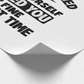 Teに対して初素晴らし期おもしろい皮肉を無視 ラッピングペーパー (角)