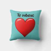 Teのiubesc - I愛ルーマニア語の クッション (裏面)