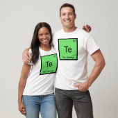 Te - 免税化学元素記号 楽しいTシャツ Tシャツ (ユニセックス)