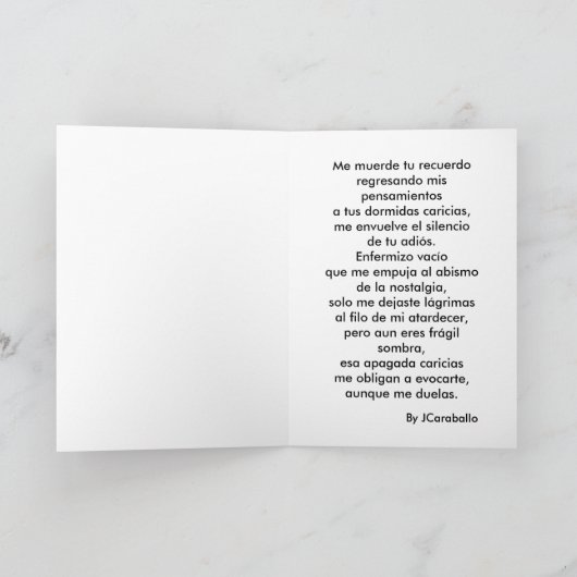 Te amoのaunque… カード (内部)