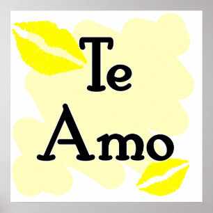 Te Amo -スペイン語- I愛 ポスター