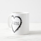 Te amo、私はスペイン語の愛します コーヒーマグカップ (正面左)