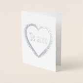 Te amo、私はスペイン語の愛します 箔カード (正面)