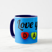 Te amo papá マグカップ (正面左)