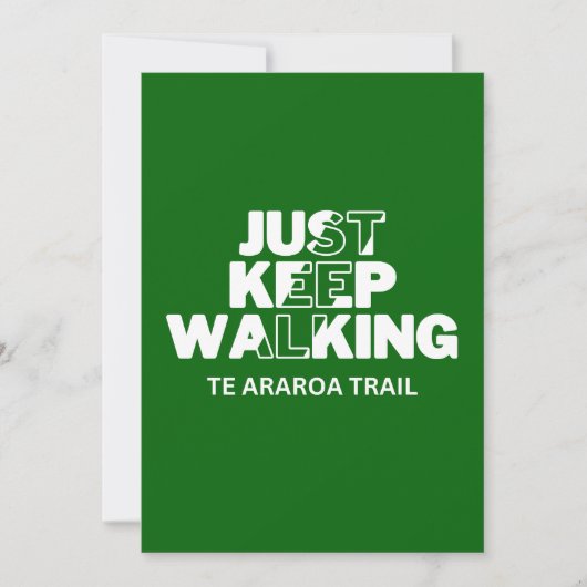 Te Araroa Trail "Just 保歩く"グリーンカード シーズンカード (正面)