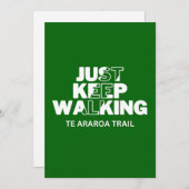 Te Araroa Trail "Just 保歩く"グリーンカード シーズンカード (正面/裏面)