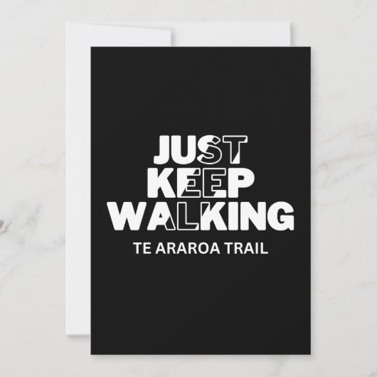 Te Araroa Trail "Just 保歩く"ブラックカード シーズンカード (正面)