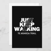 Te Araroa Trail "Just 保歩く"ブラックカード シーズンカード (正面/裏面)