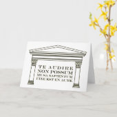 "Te audier nonpossum"すべての行事空白のカード カード (黄色い花)