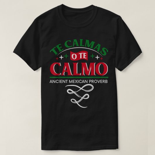 Te Calmas O Te Calmo Speaker おもしろい Gift Me Tシャツ (デザイン正面)