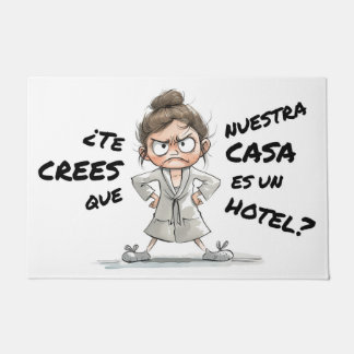 ¿Te crees que esta casa es un hotel? ドアマット