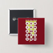 Te Pu Taka Maori Maoriアルファベット 缶バッジ (正面&裏面)