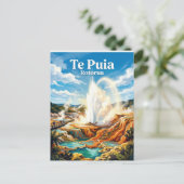 Te Puia Geyser New Zealand ポストカード (スタンド正面)