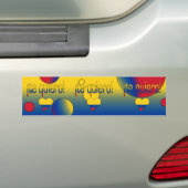 ¡ Te Quiero! コロンビアの旗はポップアートを着色します バンパーステッカー (車上)