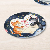 Te quiero ラウンドペーパーコースター (アングル)