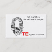 te、TE INTL -フィルムまたは音楽またはグラフィックまたは衣類… 名刺 (裏面)