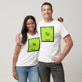 Te - Tequila おもしろい Chemistry Elementシンボルティー Tシャツ (ユニセックス)