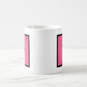 Te - Tonkinese猫化学周期表の記号 コーヒーマグカップ (中央)