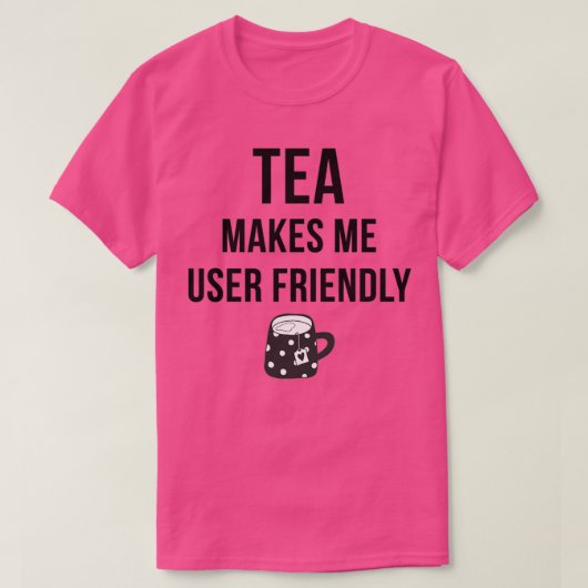 Teaがユーザーにフレンドリーなる Tシャツ (デザイン正面)