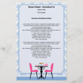 Teaパーティープログラムテンプレート (裏面)