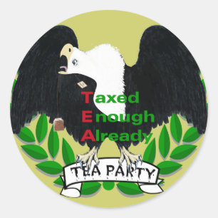 TEAパーティー用品 ラウンドシール