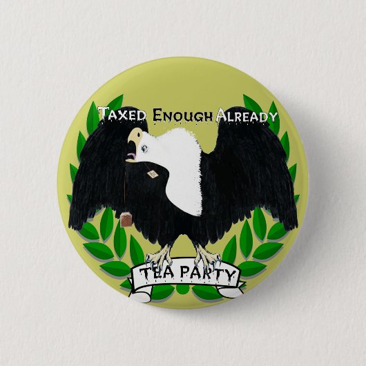 TEAパーティー用品 缶バッジ (正面)