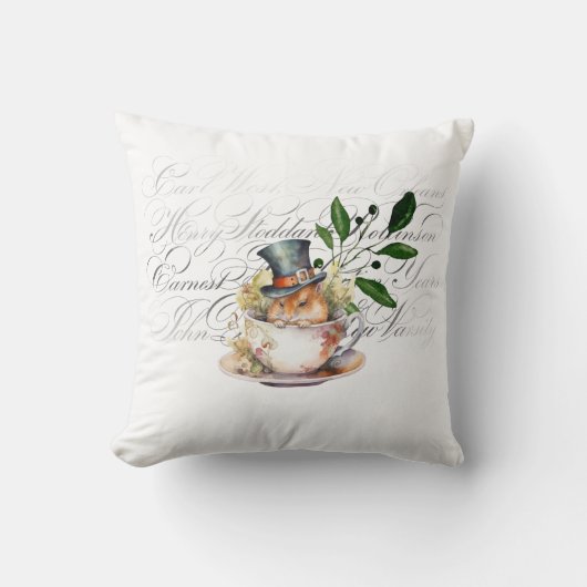 Teaビクトリアン Cupにマウス クッション (正面)