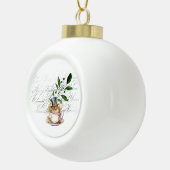 Teaビクトリアン Cupにマウス セラミックボールオーナメント (右)