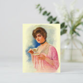 Teaヴィンテージのスタイリッシュな女性パーティの招待状の招待 招待状 (スタンド正面)