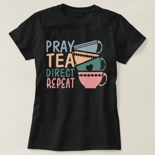 Tea祈 Direct Repeatクラシカル Conversation Tシャツ (デザイン正面)