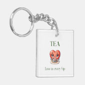 「TEA – 一口一口に愛」 キーホルダー (正面左)