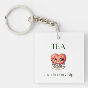 「TEA – 一口一口に愛」 キーホルダー