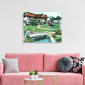 Tea 日本の Garden ViewCoronado(カリフォルニア州) キャンバスプリント (インサイチュ (リビング))