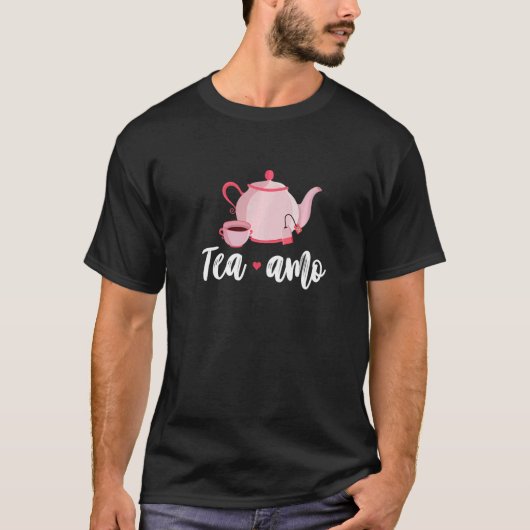 Tea Amo Graphic Tea Drinking Tea  Tea Brewing Cup  Tシャツ (正面)