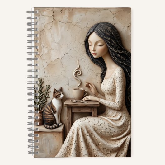 Tea and Cat Journal 静かなスタジオ ノートブック (正面)