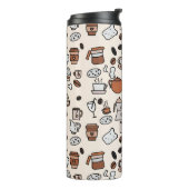 Tea and Coffee Shop Objects Pattern タンブラー (回転左)