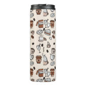 Tea and Coffee Shop Objects Pattern タンブラー (裏面)