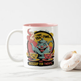Tea and Gossip ツートーンマグカップ