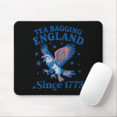 Tea Bagging England Since 1773 Patriotic Eagle 4th マウスパッド (マウス)